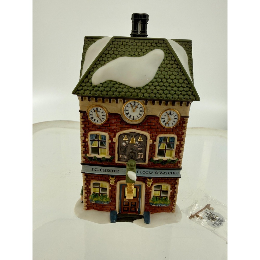 Department 56 Dickens Village T.C. Chester Clocks & Watches 56.58726 Details: •